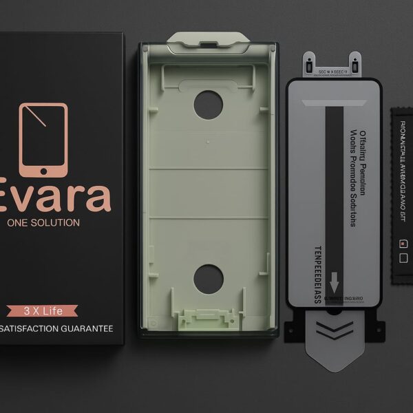 Evara Edge To Edge Tempered Glass for Oneplus 11 5G 3d Advanced Curved Screen Protector Guard with Free easy Installation Kit (Pack of 1) - Image 3